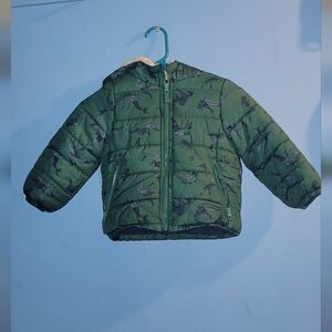 OshKosh B'gosh Green Dinosaur Puffer Jacket